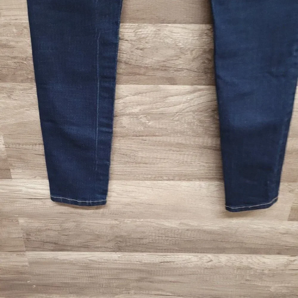 Blanknyc‎ Ankle Skinny Jeans Blue Dark Wash Womens Size 27 Stretch Denim Pockets